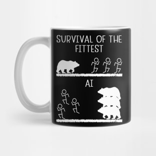 Survival of the Fittest vs AI Mug